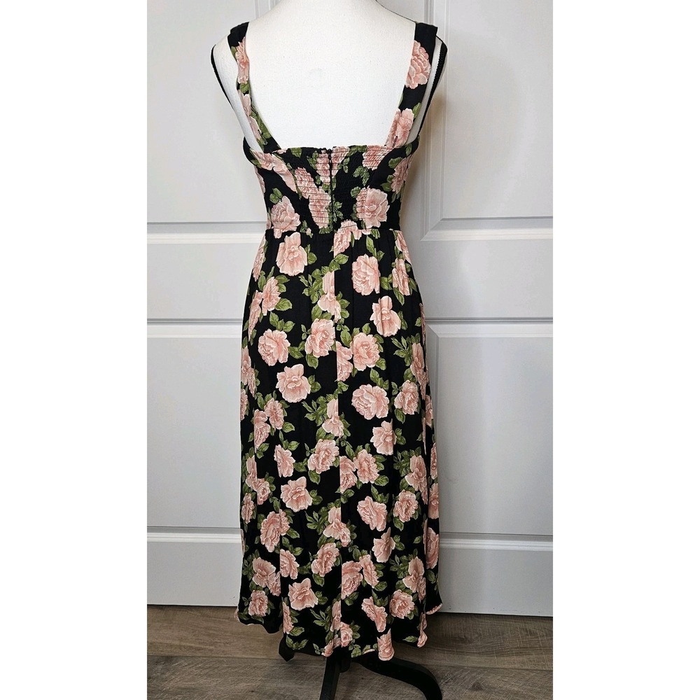 Reformation Saltillo Midi Dress‎ Size 0 Rosalia Rose Pink Floral Cottagecore - Picture 5 of 10